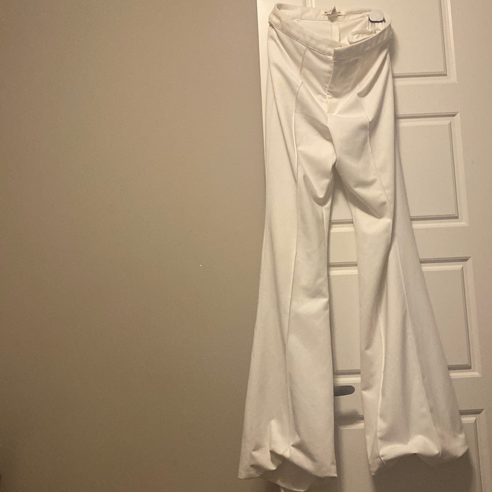 Jealous tomato wide leg high wasted pants Color: white